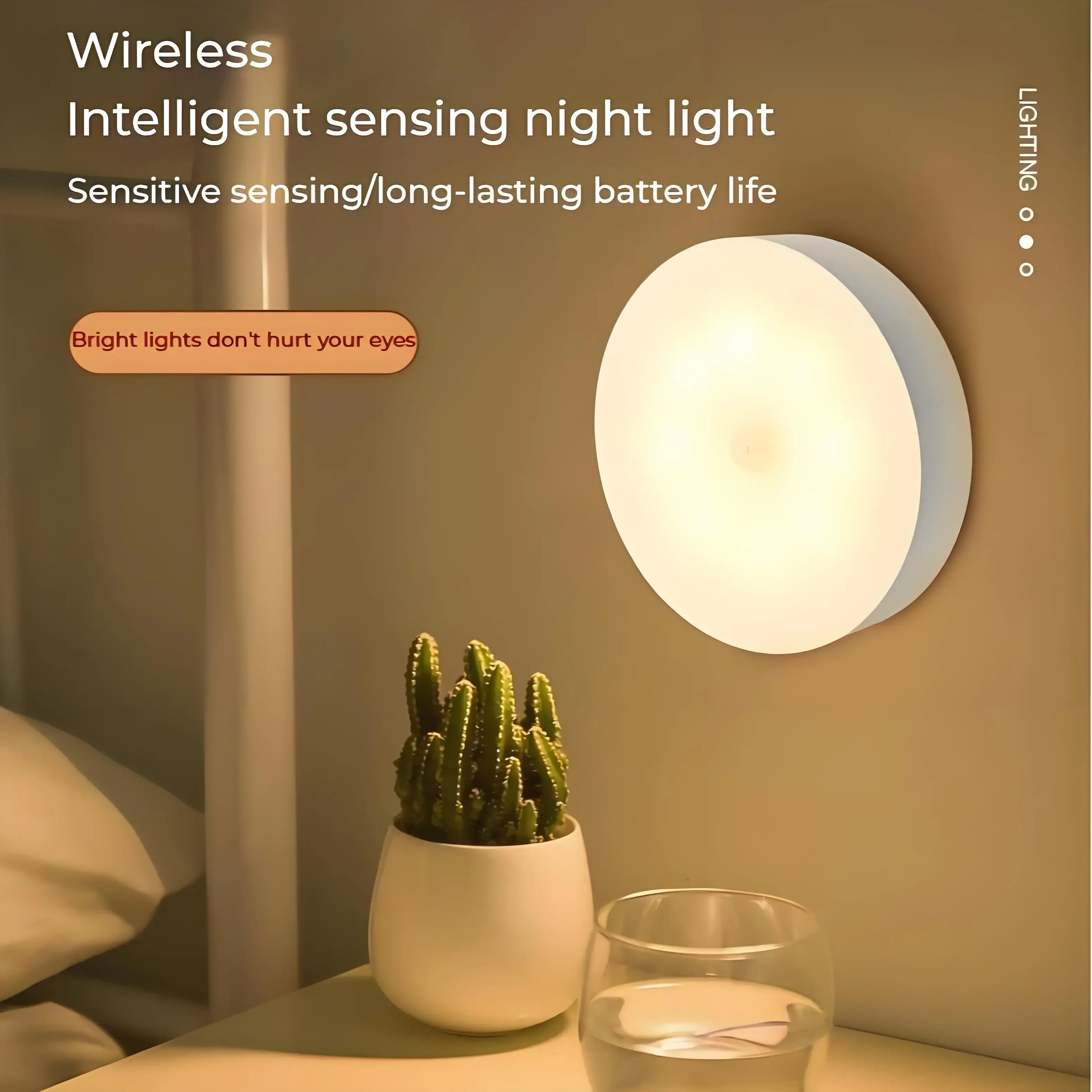 2 stücke LED Smart Menschlichen Körper Sensor Nacht Lampe – Bild 2