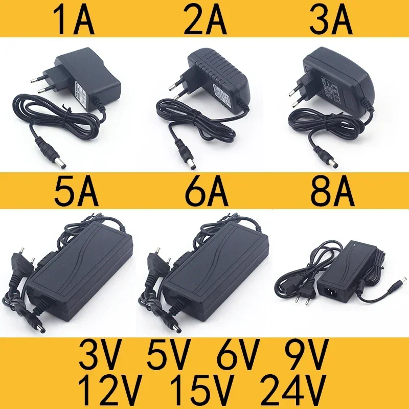 Universal-Netzteil 3–24 V, 0,5–8 A, für LED und Geräte