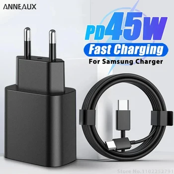 Handy Ladegerät Pd 45w supers chn elles ladegerät für samsung galaxy s21 s22 s23 s24 ultras chn elles lade