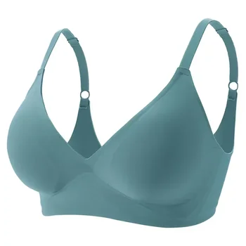 Latex-Jelly-Unterwäsche Nahtlose BHs für Frauen Drahtloser Schlaf-BH Herausnehmbare Gepolsterte Bralette