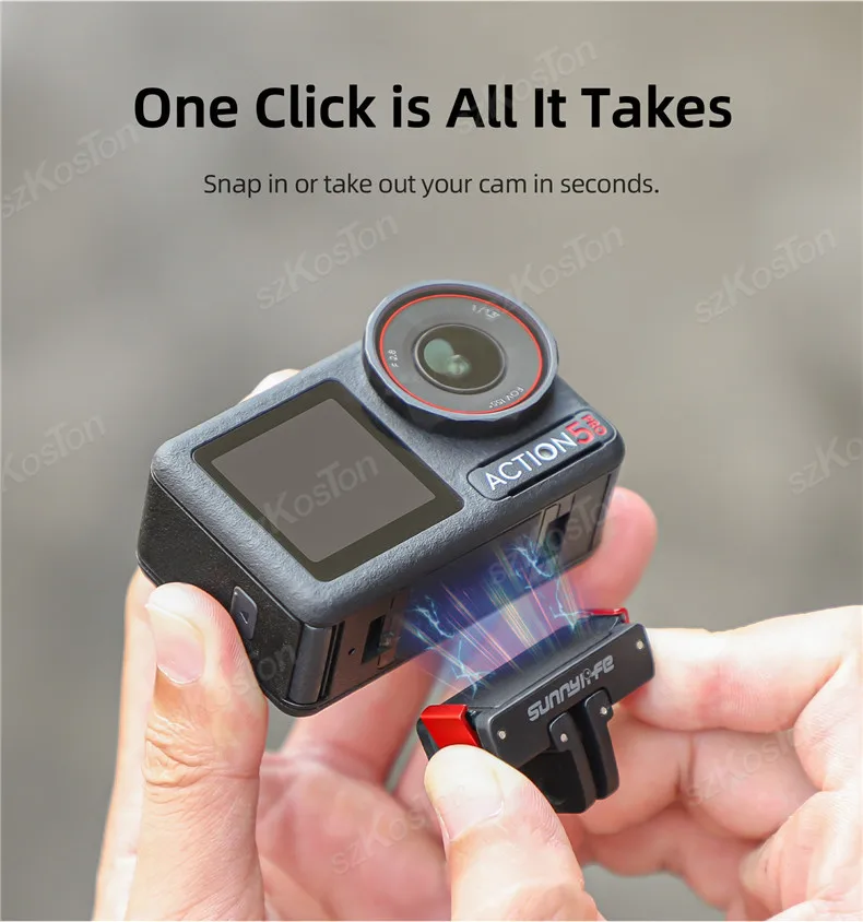 Magnetischer Adapter für DJI Osmo Action 5 Pro OSMO 360/NANO – Bild 5