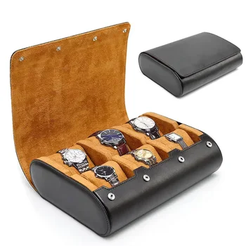 Uhren-Reisetasche - für Männer - für Frauen - Uhrenrolle, Reiseetui-Organizer-Display - Uhrenetui