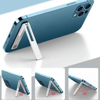 Magnetische, ultradünne, faltbare Handy-Halterung, Metalllegierung, Desktop-Handy-Ständer, universelle