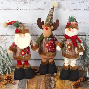 Teleskopische Weihnachtspuppe, fröhliche Weihnachtsdekorationen für Zuhause 2026, Weihnachtsornament