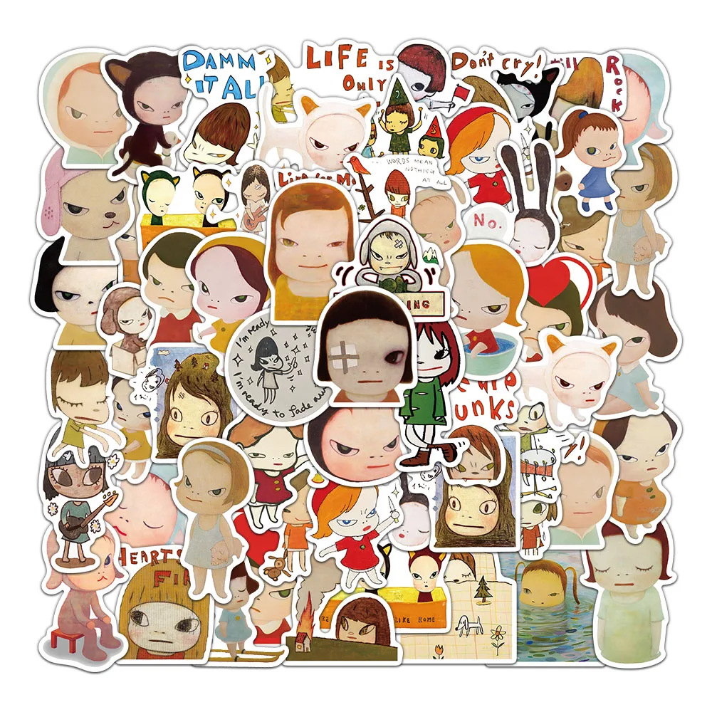 50/100/150PCS Yoshitomo Nara Aufkleber Niedliche Handbücher – Bild 3
