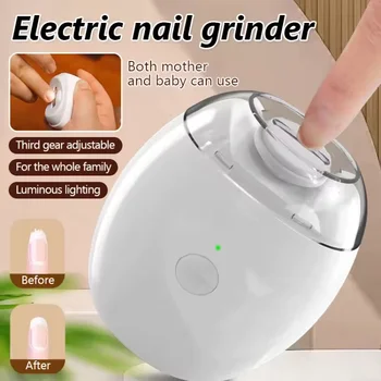 2-in-1 Elektrischer Nagelschleifer mit LED-Licht, Automatischer Nagelschneider für Babys, Kinder & Erwachsene