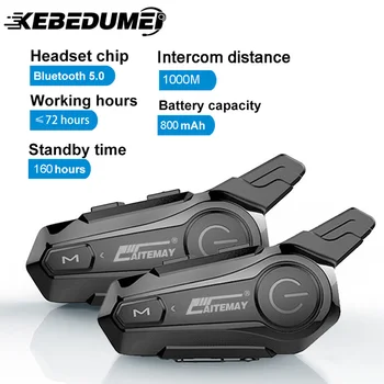 X1 Plus Motor Helm Intercom Bluetooth 5.0 Motorrad Wireless Headset 1000m Interphone Lautsprecher