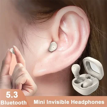 SK19 Bluetooth 5,3 Kopfhörer Mini Unsichtbare Kopfhörer TWS Drahtlose Ohrhörer HIFI Stereo Noise Reduction