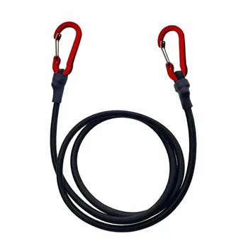 Hochleistungs-Bungee-Seil, elastisches Befestigungsseil mit Karabinerhaken, für Kajak, Radfahren, Gepäck