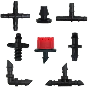 Widerhakenverbinder, Bewässerungsarmaturen, Tropfbewässerung, Widerhakenverbinder, 4/7 mm (50 Stück)