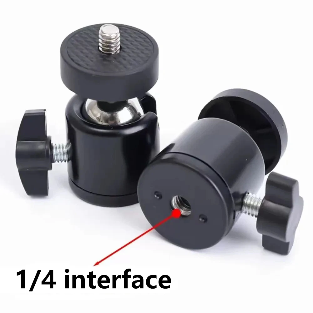 1/4" drehbarer Mini-Kugelkopf-Stativhalterungsadapter für – Bild 3
