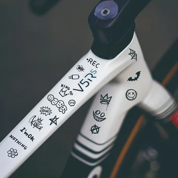 Kompletter Fahrradrahmen-Satz mit 22 Teilen; Geeignet für Mountainbike- und Rennradrahmen-Aufkleber