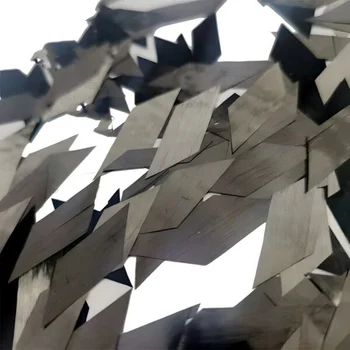 Gehackter Draht aus Kohlefaser, geschmiedet, kurze Faserfilament-Diamantformflocken