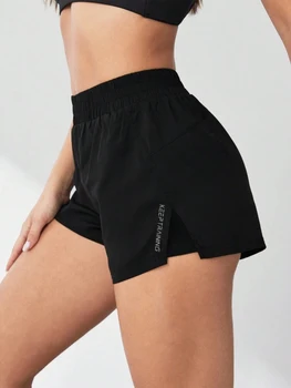 Stil, zweiteilig, Anti-Exposition, Yoga-Shorts, Sport-Shorts, Laufen, Fitness, Tennis, lässig, Basic
