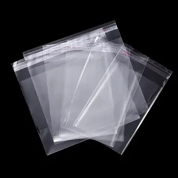 Transparente Selbstklebende Dichtung Taschen OPP Kunststoff Zellophan Taschen Geschenke Tasche (100 Stück)