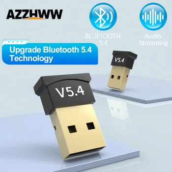 USB-Bluetooth-Adapter 5.4/5.3/5.1/5.0 Drahtloser Bluetooth-USB-Dongle für PC Laptop Drahtloser Lautsprecher