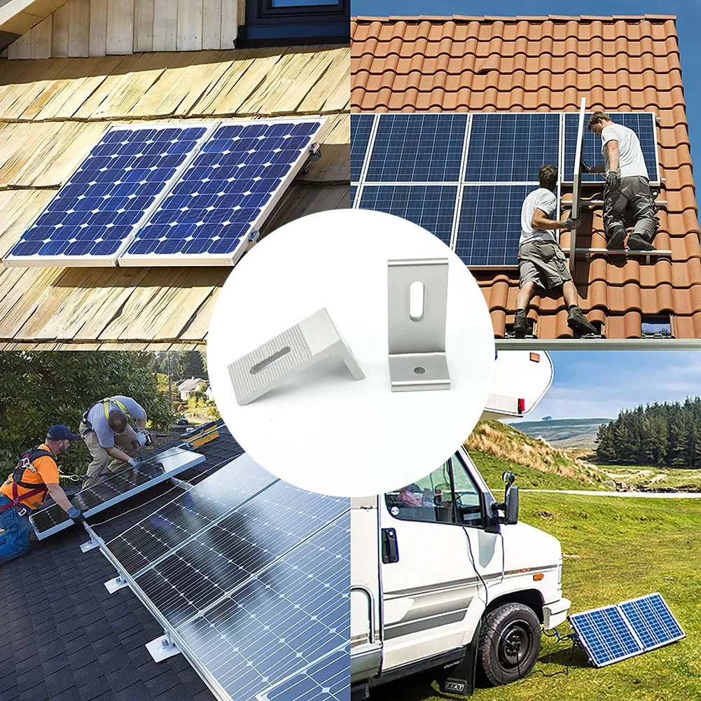 10 stücke Solar Panel Halterungen Flache Dach Montieren Kit – Bild 4