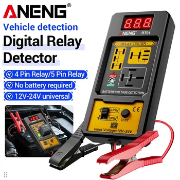 Relais-Detektor 11-25 V ANENG RT01 Digital Universal 4/5 Pins Autobatterie Fahrzeugerkennung Digitalanzeige