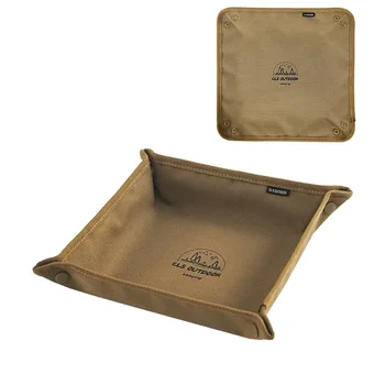 Tragbares Camping-Organizer-Tablett - kompakte Aufbewahrungsbox für Zuhause und Reisen für unordnungfreies