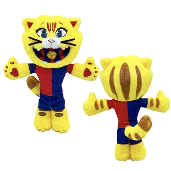 Barcelona Fußball-Maskottchen Katze Plüschpuppe Niedliche Plüschfiguren-Kollektion Kuscheltiere