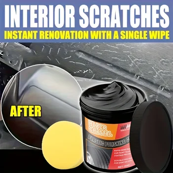 150 g Reparaturpaste aus schwarzem Kristallkunststoff und Gummi - sofortige Renovierung von Kratzern