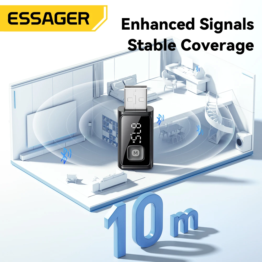 ESSAGER Bluetooth 5.4 Auto-Adapter, kabelloser – Bild 6