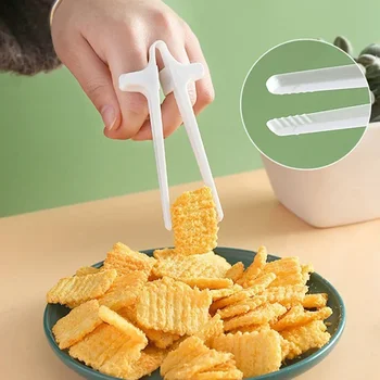 Finger-Essstäbchen für Gamer, Gaming, Snack-Clips, Kunststoff-Essstäbchen, Snack-Essen, Fingerzange, Lazy