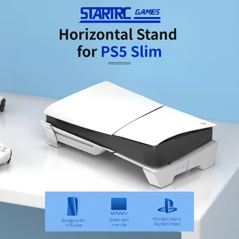 Horizontaler Ständer für PS5 Slim/Pro-Spielekonsole. Rutschfeste Kühlbasishalterung für PlayStation 5