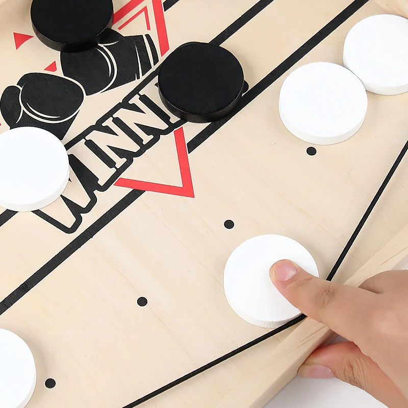 Tisch Hockey Tempo Sling Bord Puzzles Spiel Schnelle Gewinner – Bild 6