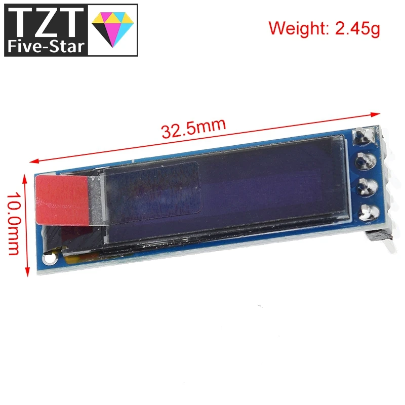 1/3PCS 0,69 zoll 96x16 OLED Display Modul Weiß Display 0,69 – Bild 3