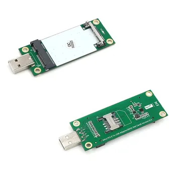 Netzwerkadapter Riser Mini PCIE auf USB2.0 mit SIM-Kartensteckplatz für 3G/4G/WWAN/LTE Netzwerkmodul Wireless