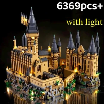 Mikro ziegel Stadt kreative mittelalter liche magische Burg Serie Schule Architektur Palast Modell Bausteine