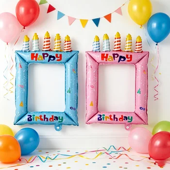 28-Zoll Prinzessinnen-Themen Ballon-Fotorahmen, Selfie-Fotografie-Hintergrund-Requisite Ballons