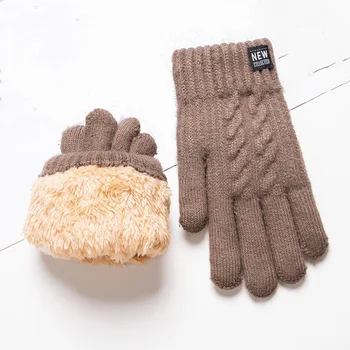 Winter-Touchscreen-Handschuhe für Männer und Frauen, verdickt und mit Fleece gefüttert, geeignet