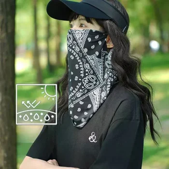 Mode Punk Sonnencreme Maske Für Männer Frauen Sommer UV Schutz Ohr Schal Nackenschutz Neck Wrap Gesichtsmaske