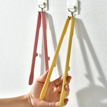Silikon Lebensmittel Toast Zange Untersetzer Zange für Küche Zange Nicht-slip Kochen Clip Clamp BBQ Salat
