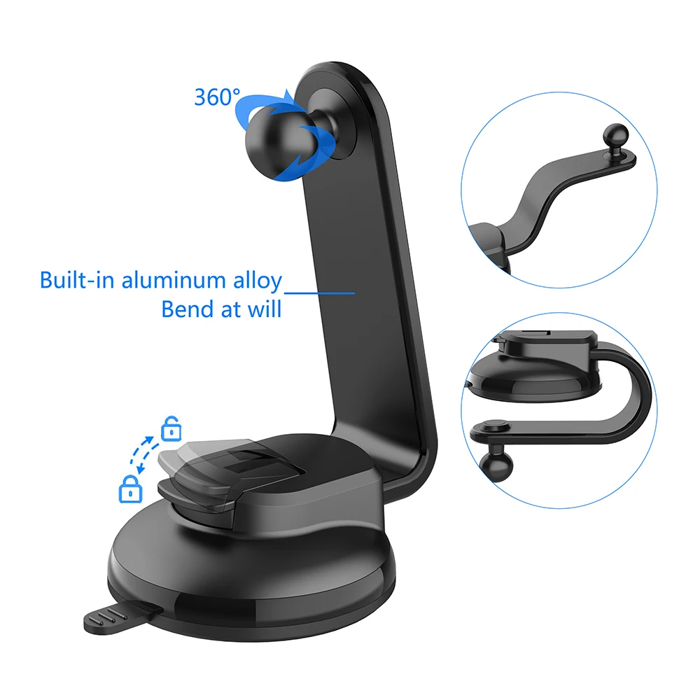 Zubehör: Autotelefonhalterung mit Saugnapf, 17 mm – Bild 3