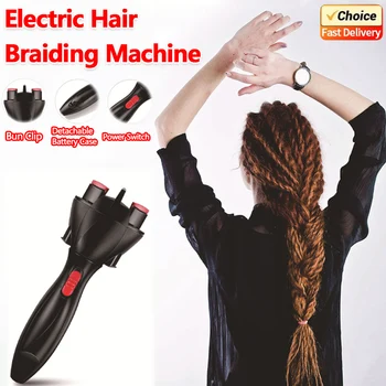 360 Grad drehbare automatische Haar-Flechtmaschine, zwei Stränge, Twist Braid Maker, elektrisches