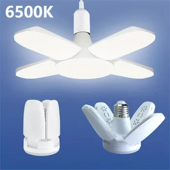 E27-Lüfterform, faltbar, 28 W, LED-Lampe, AC220 V/110 V, Verformung für Zuhause, Deckenleuchten, Lager