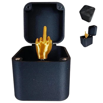 Interessantes Streich-Geschenk, Mittelfinger im Karton, lustige kreative Geschenke