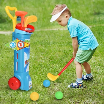 Kleinkind Golf Set, Kinder Minigolf Spielen Sport Spiel Praxis Indoor und Outdoor Sport Fitness Ball Outdoor