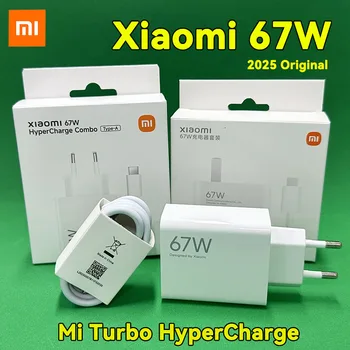 Xiaomi 67W Ladegerät Cargador Tipo C Mi Hyper Turbo Chargers 67W Schnellladeadapter Xiao Mi 17T 15T 13 Pro 11