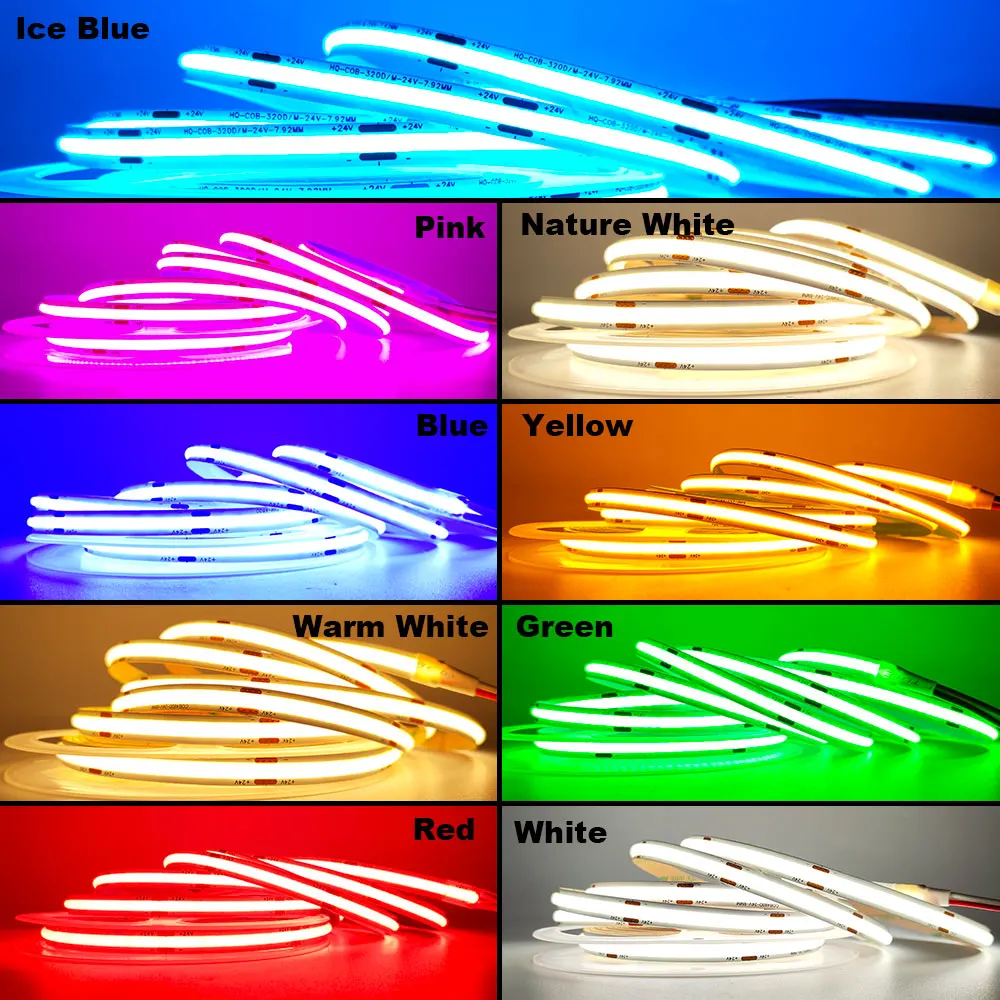 12V 24V COB LED Streifen 5mm/8mm PCB 400/480LEDs/m Flexible – Bild 5