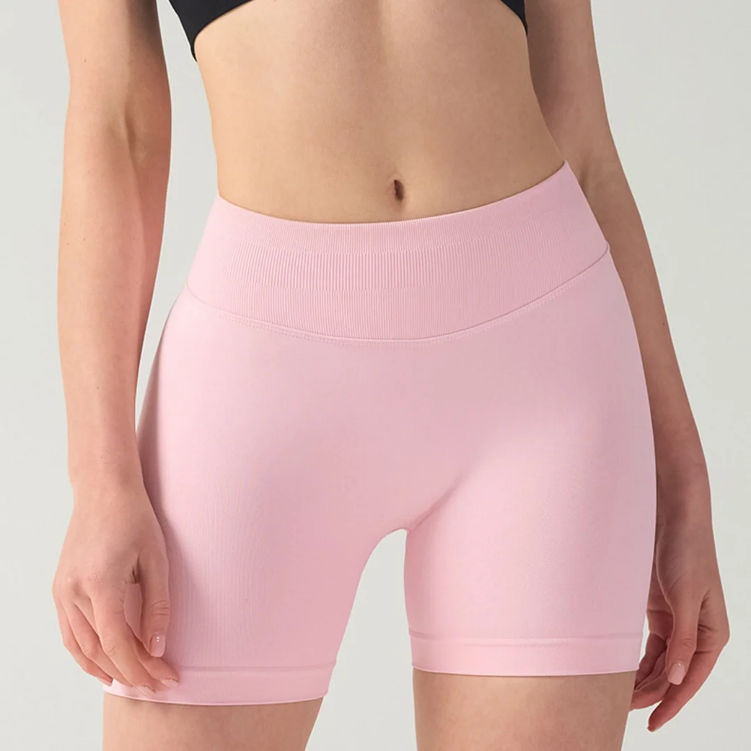 Pilates-Strickshorts, mittlere Intensität, Training, hohe – Bild 4
