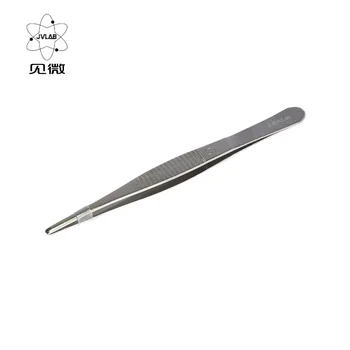 Edelstahl-Pinzette, Labor-Hilfspinzette, gerade chirurgische Pinzette, 12,5 cm, Extraktionshilfsmittel