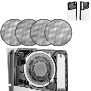 PS5 Slim Kühlkörper Fan Staub Filter Atmungsaktive Belüftung Staubdicht mit Lüftungsschlitzen (4 Stück)