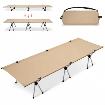 Outdoor Camping Klappbett Tragbares Ultraleichtes Aluminiumlegierungs-Bett Einfach Aufzubauen für Erwachsene