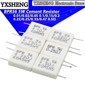 Bpr56 5w 0,001 0,1 0,15 0,22 0,25 0,33 0,5 Ohm nicht induktiver Keramik zement widerstand 0,1 r (10 Stück)