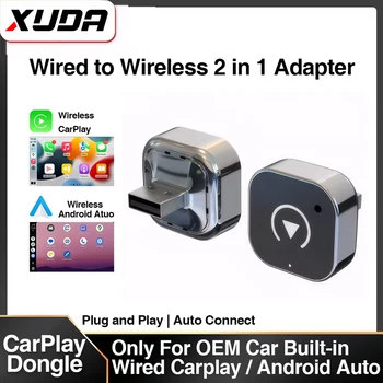 Kabelloser CarPlay-Adapter für iPhone - Mini Plug & Play Auto-Verbindung, 5GHz WLAN Geringe Latenz iOS 10+