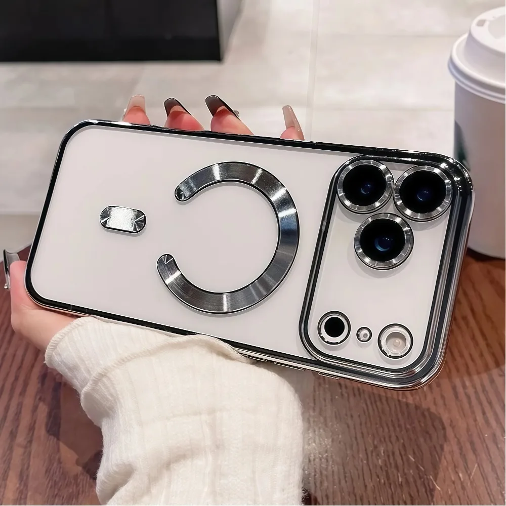 Luxuriöse MagSafe Magnetische Galvanisierte Handyhülle für – Bild 5
